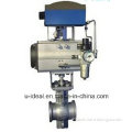 Pneumatic "V" Eccentric Ball Valves Can Cut off The Fiber of The Fluid and Extrude out The Grains,Which Quite Applicable to The Fluids Such as Paper Pulp,Sewage